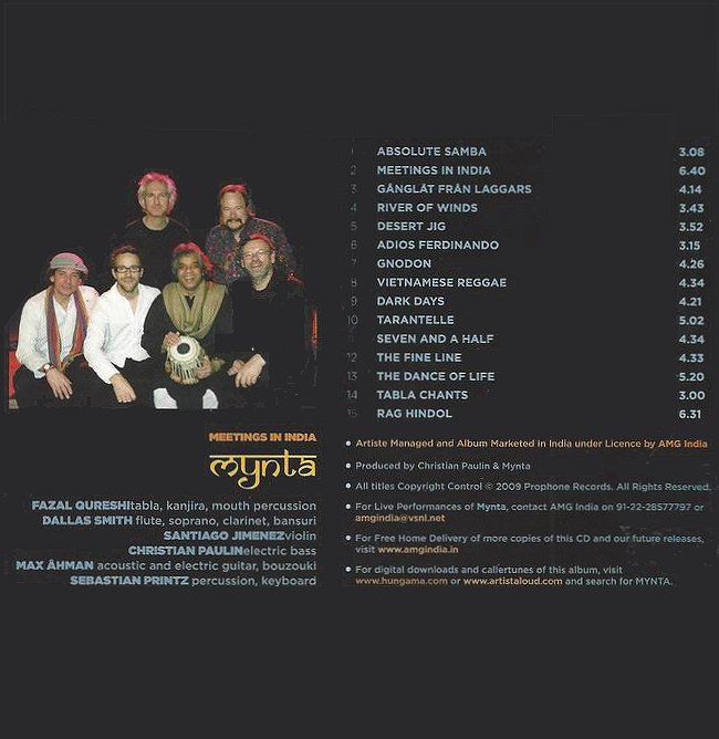 Mynta: Meetings in India album cover